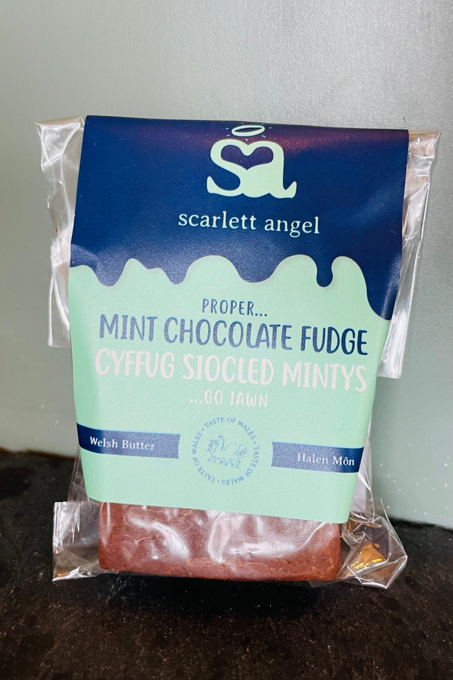 Cyffug Slabiau Siocled Mintys Cymreig